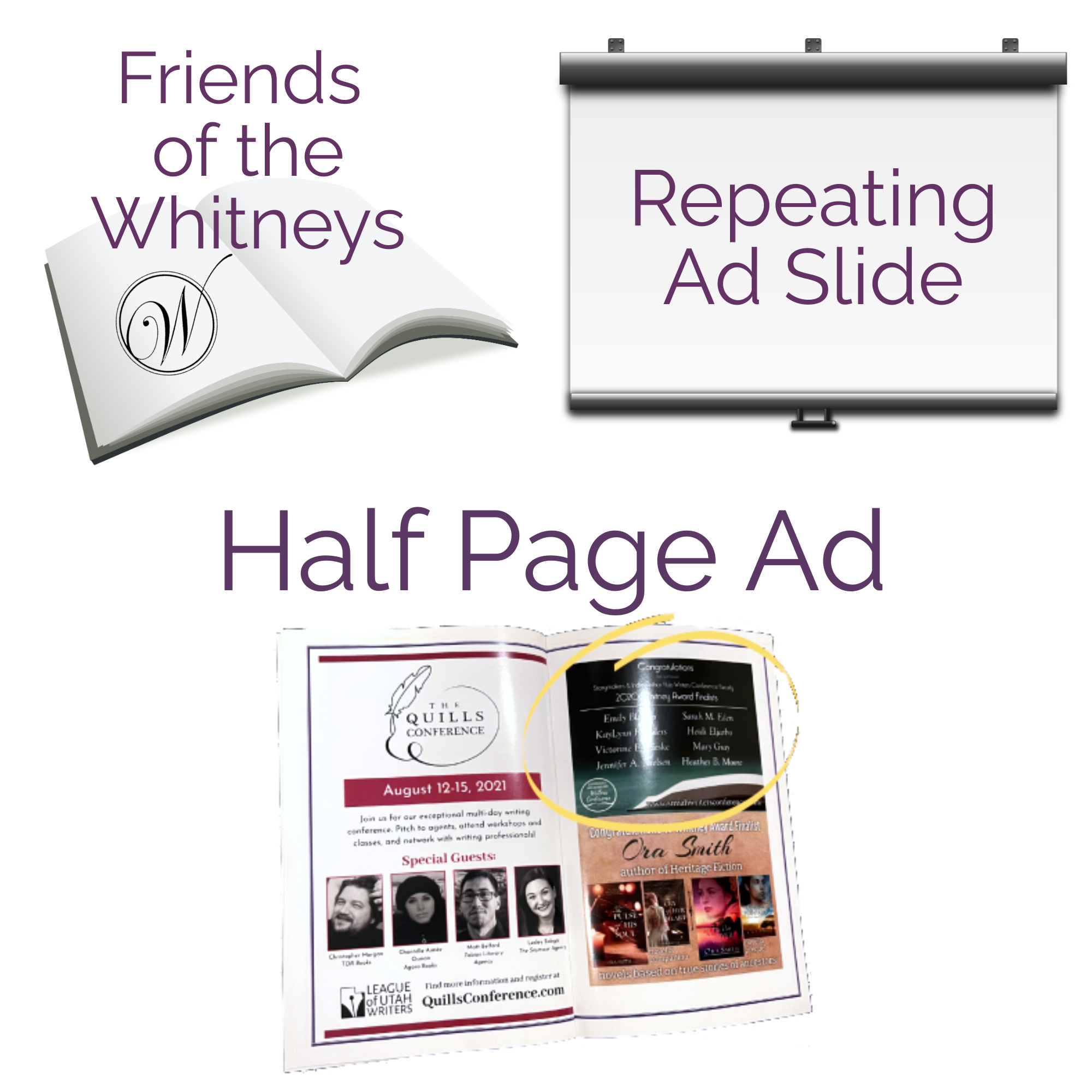 Whitney Gala Half-Page Ad and Slide