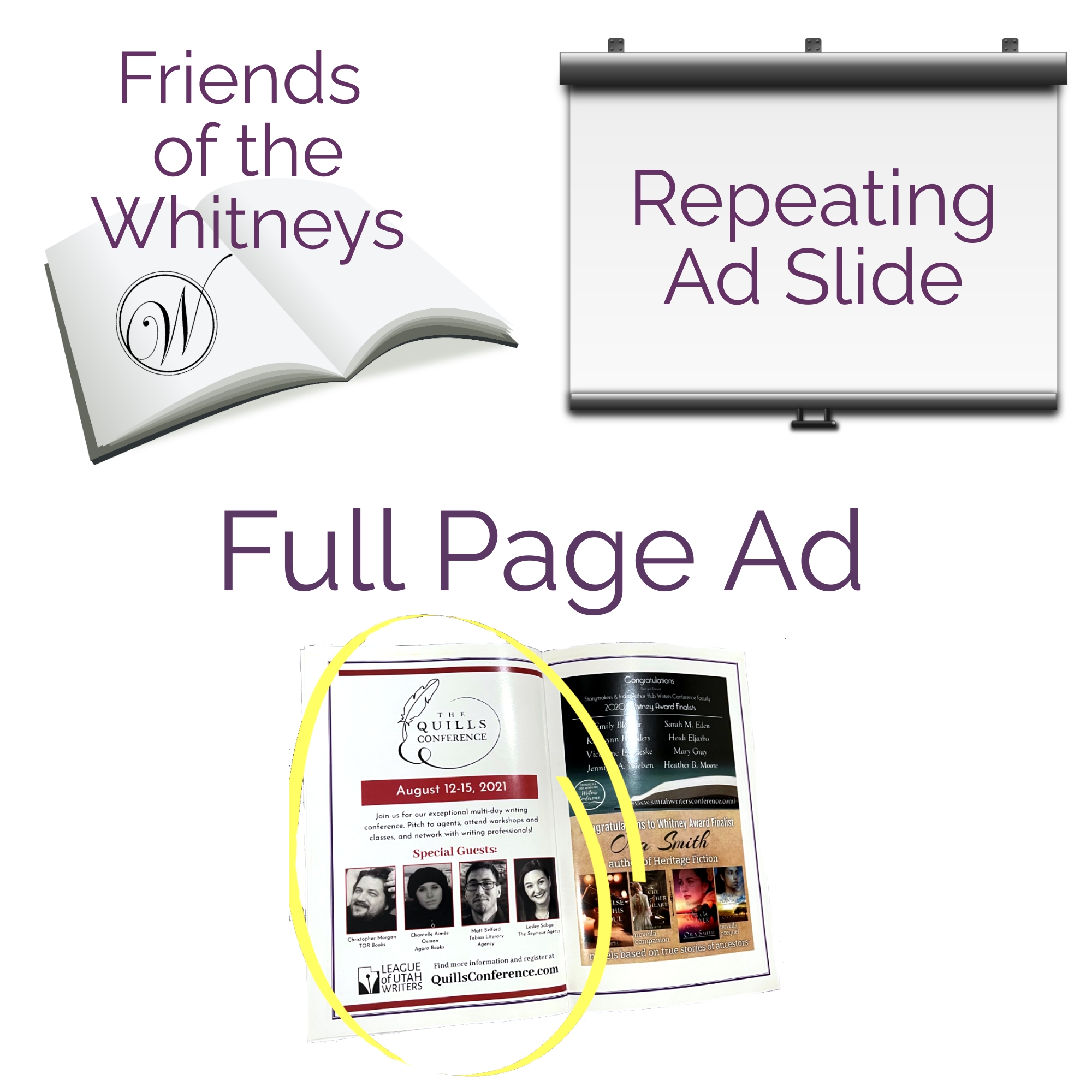 Whitney Gala Full-Page Ad and Slide